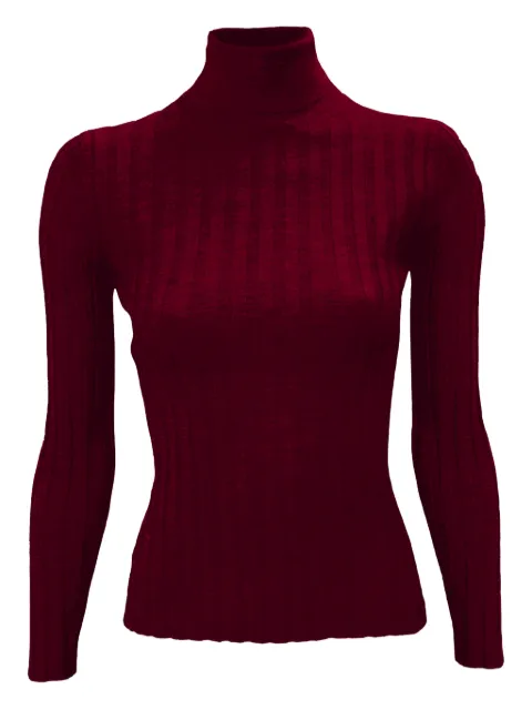 LA ROSE ribbed pullover Red J01121