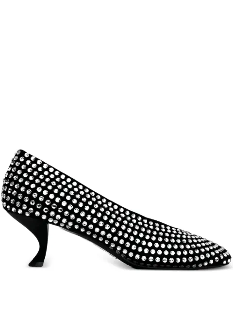 LA ROSE crystal pumps Black EW211352