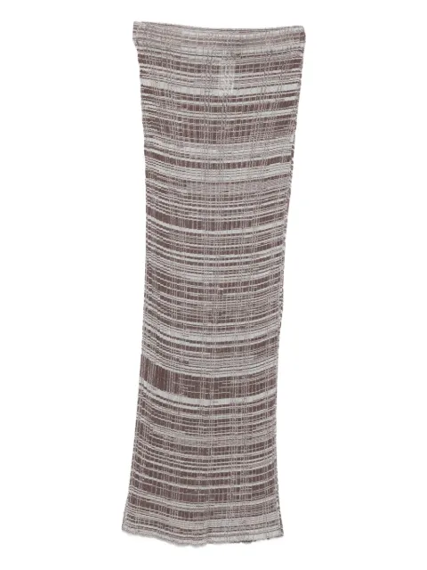Fabiana Filippi striped ribbed maxi skirt Brown GND215F397L5160000