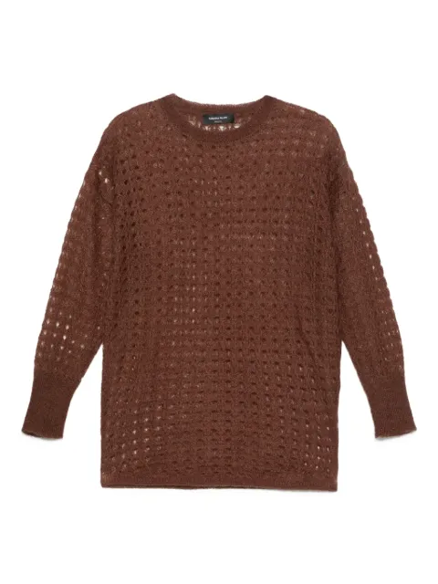 Fabiana Filippi open-knit sweater Brown MAD215F083L6020000
