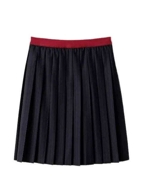 Miu Miu pleated pinstripe midi skirt Blue MG2530SOOO174X