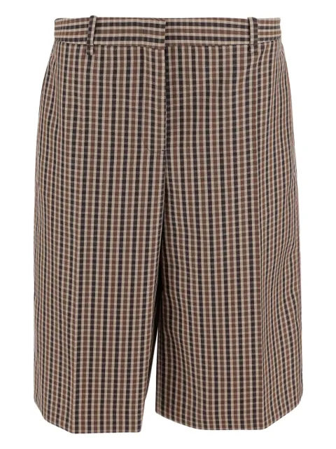 Jil Sander plaid wool shorts Brown J02KA0353J40271242
