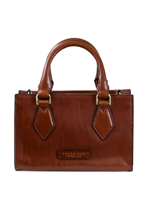 The Bridge leather top-handle tote bag Brown 04100501