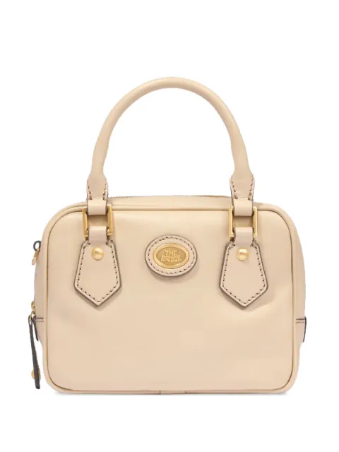 The Bridge logo-plaque tote bag Neutrals 04540501