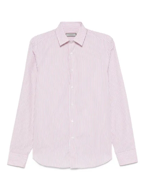 Canali striped cotton shirt Red GD03635CCLX0A1