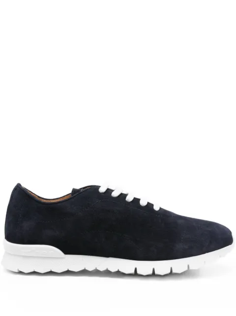 Kiton lace-up suede sneakers Blue AW25USSA378N0010801002