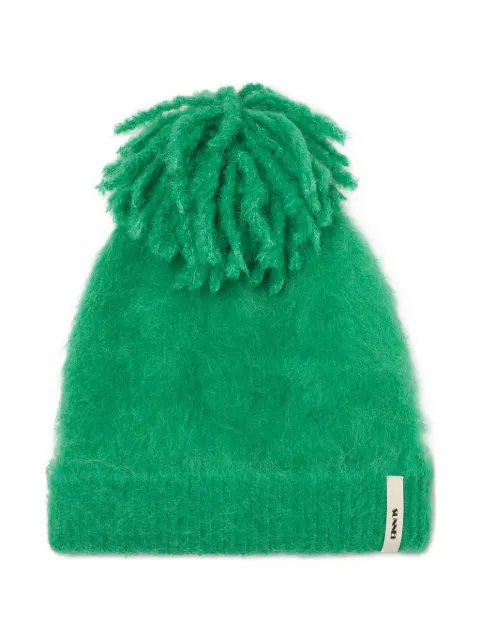 Sunnei knit bobble beanie Green ACCXSAC027KNT0507319BRIGHTGREEN