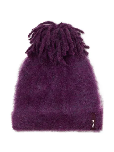 Sunnei hairy knit beanie Purple ACCXSAC027KNT0500035PLUM