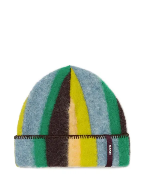 Sunnei chunky striped beanie Blue ACCXSAC023WOO0167141MULTICOLORSTRIPES