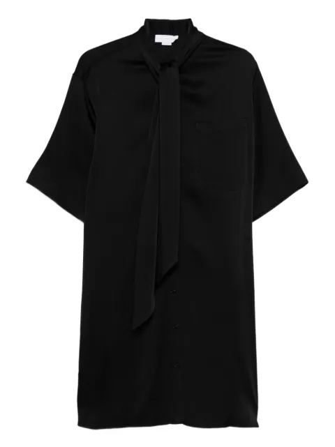Stella McCartney tie-neck pocket mini dress Black 6A05643FU302