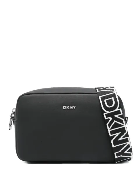 DKNY logo-plaque shoulder bag Black R51E5K08