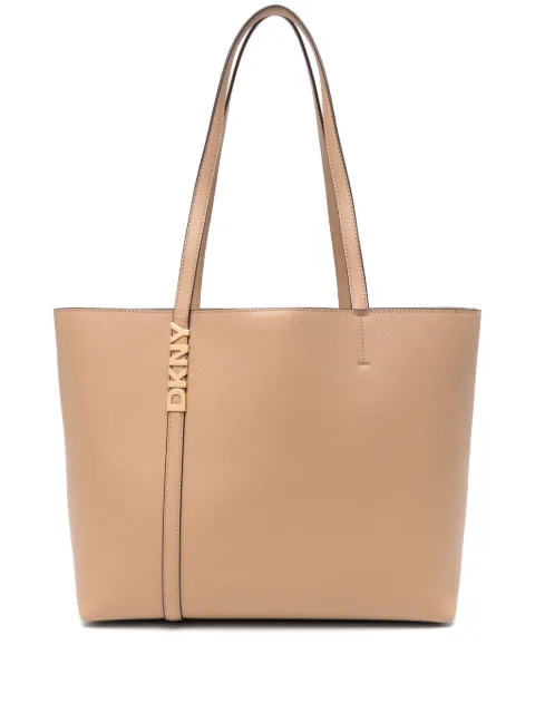 DKNY medium logo-plaque tote bag Neutrals R52AKG54