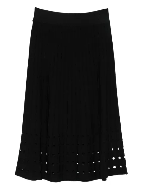 DKNY crepe midi skirt Black P5ERAX08