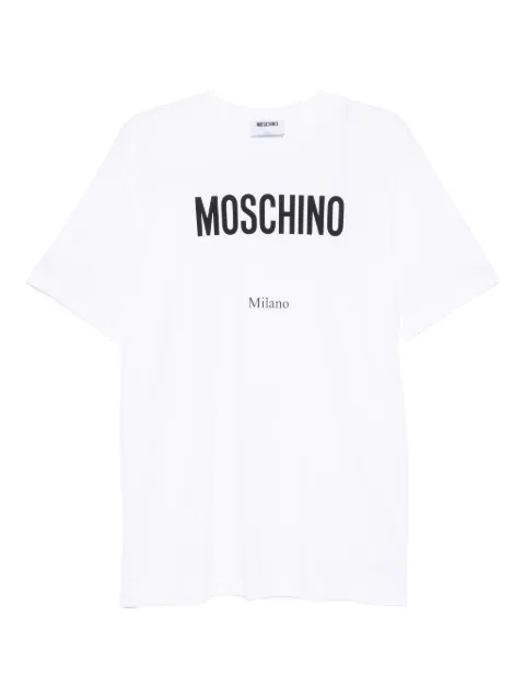Moschino logo-print T-shirt White ZZA071362411001