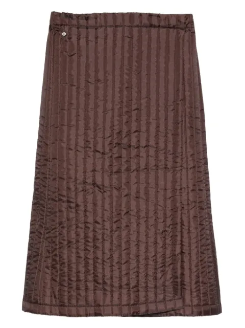 Bless Nº08 Monpe midi skirt Brown 2026
