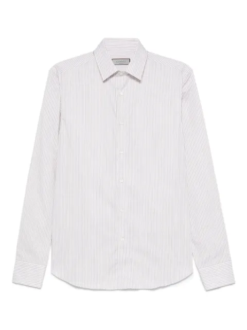 Canali striped cotton shirt Neutrals GD03618CCLX0A1