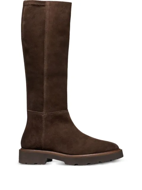 Geox Norize suede knee-high boots Brown D564ZB022JZ