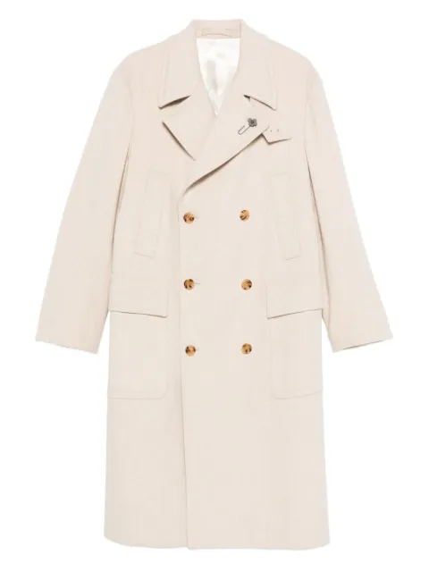 Lardini double-breasted coat Neutrals AA23608CN65602