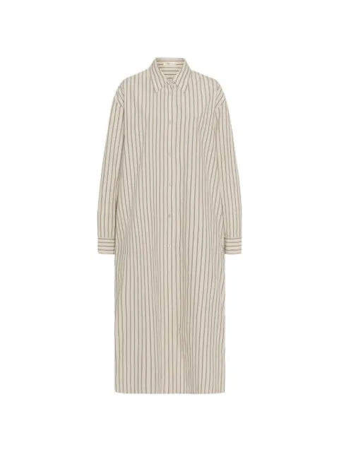 The Row Chihiro striped shirt dress Neutrals 8902W3843