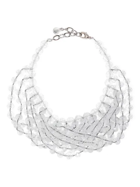Emporio Armani faceted-spheres multistrand necklace White EW002844AF19342