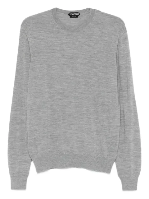 TOM FORD crew-neck wool sweater Grey KCL006YMW103