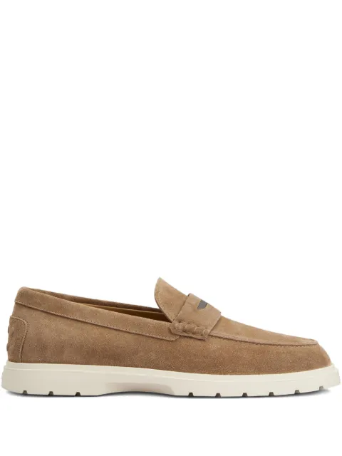 Tod's suede leather loafers Brown XXM59K0IX80RE0