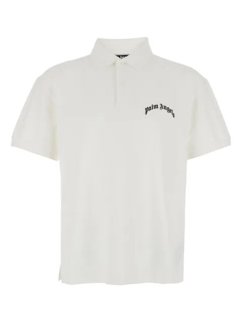 Palm Angels logo polo shirt White PMGB02AF25FAB002