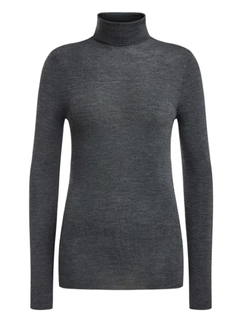 12 STOREEZ ribbed turtleneck sweater Grey 127761