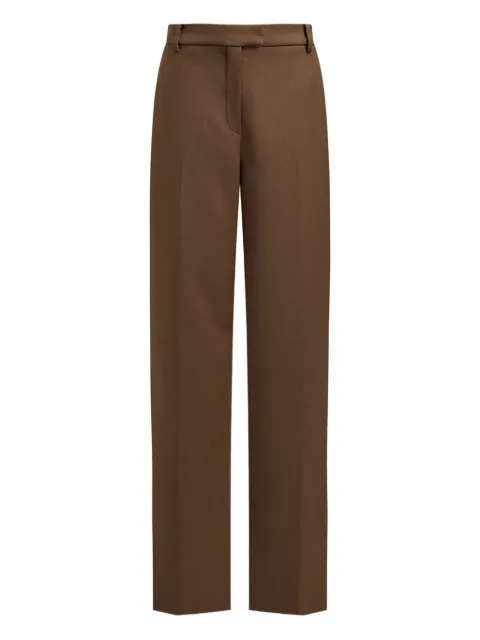 12 STOREEZ wool-blend pleated trousers Brown 128610