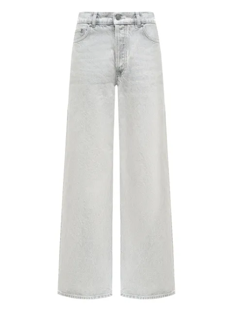 12 STOREEZ pocketed wide-leg jeans Grey 124688