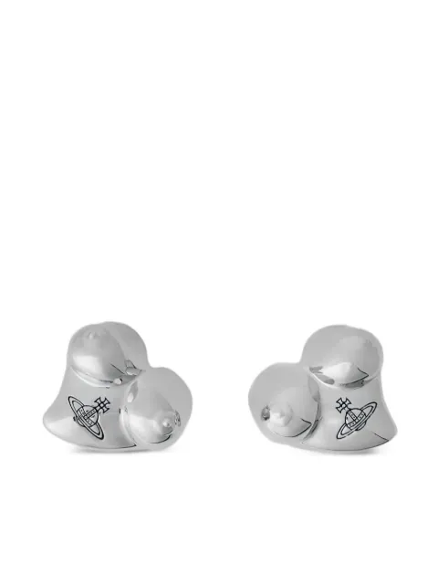 Vivienne Westwood Mimosa logo-engraved earrings Silver 6201037502P011