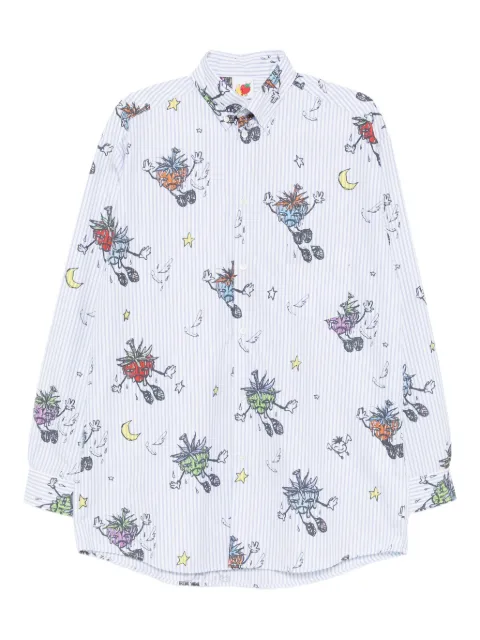 Sky High Farm cotton striped shirt Blue SHF07B012