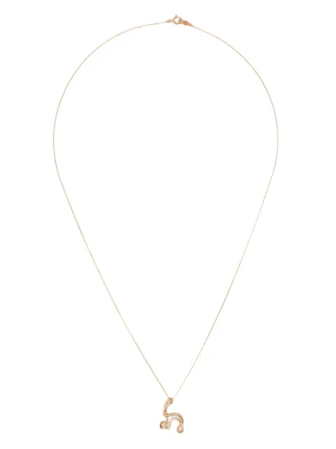 Charlotte Chesnais 18K yellow gold H diamond necklace Gold FJCO007DIAH