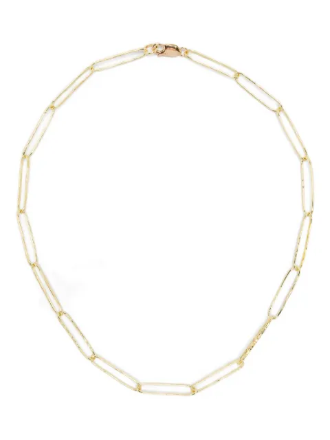Wouters & Hendrix Gold 18K yellow gold hammered-link necklace Gold NGC027YG