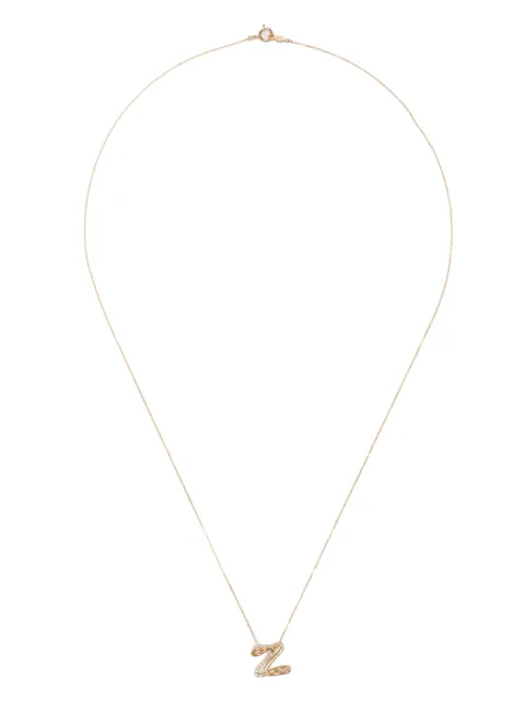 Charlotte Chesnais 18K yellow gold Z diamond necklace Gold FJCO007DIAZ