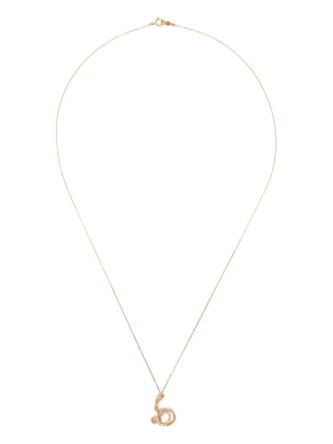 Charlotte Chesnais 18K yellow gold B diamond necklace Gold FJCO007DIAB