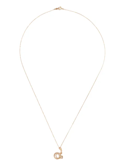 Charlotte Chesnais 18K yellow gold Letter D diamond necklace Gold FJCO007DIAD