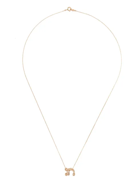 Charlotte Chesnais 18K yellow gold Letter N diamond necklace Gold FJCO007DIAN
