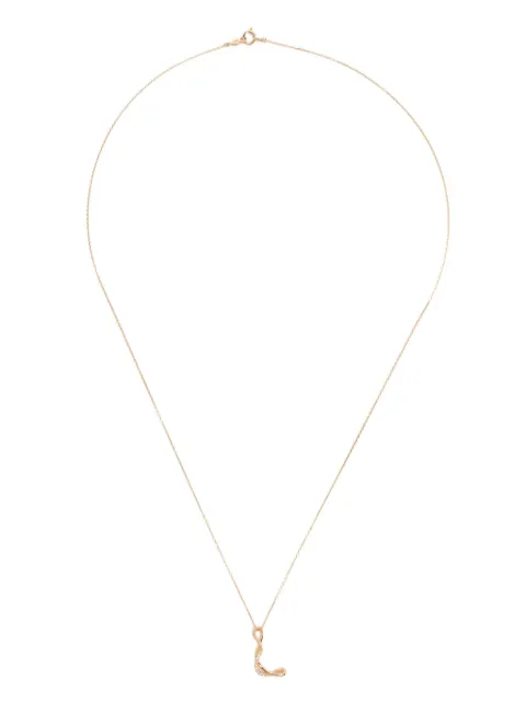 Charlotte Chesnais 18K yellow gold Letter L diamond necklace Gold FJCO007DIAL