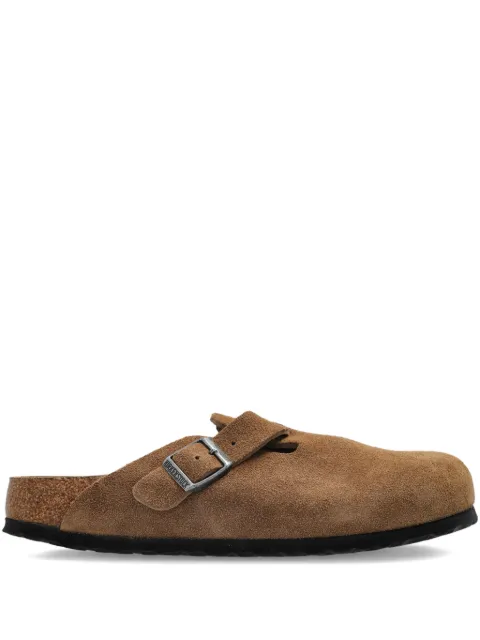 Birkenstock Boston buckle-strap slippers Brown 1030861