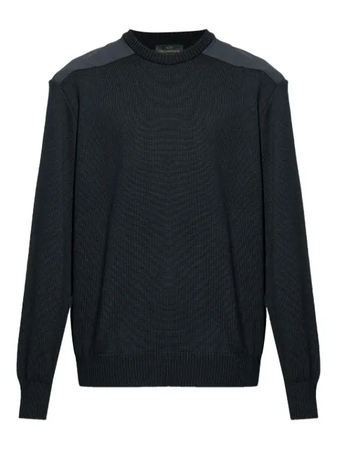 Paul & Shark wool shoulder-patch sweater Black 99311020