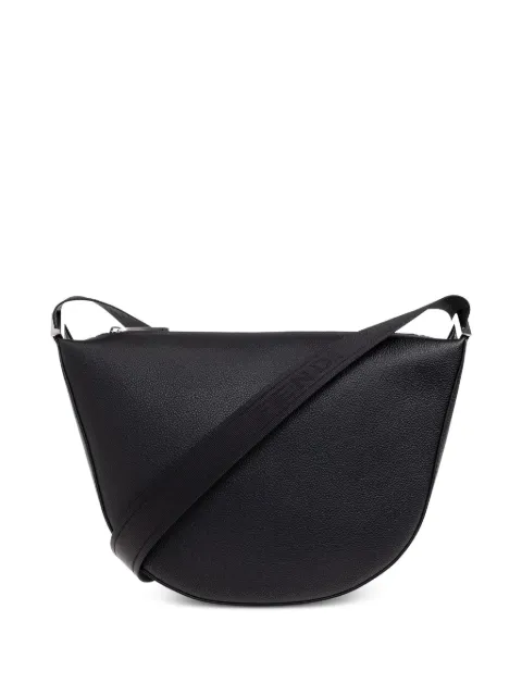 FENDI curved leather tote bag Black 7VA663ASIH