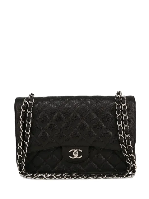 CHANEL Pre-Owned Timeless Jumbo shoulder bag Black 409690