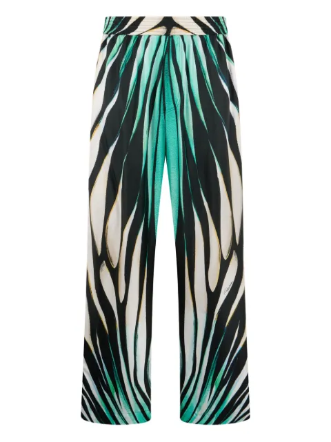 Roberto Cavalli animal-print trousers White VRT2654QP35