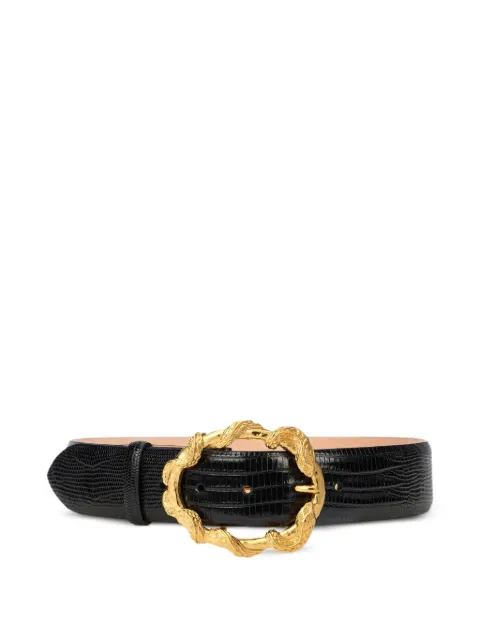 Roberto Cavalli snake-buckle belt Black VWC001PZ119