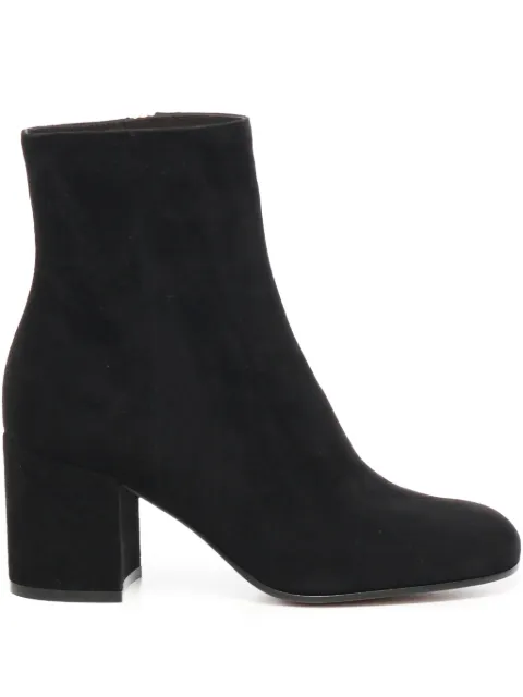Gianvito Rossi 70mm block-heel zip ankle boots Black G7306570RICBLACK