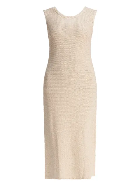 SANDBEIGE knitted midi dress Neutrals SBB2NT07AC
