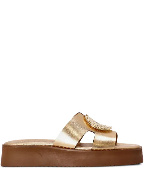 Kotris Sandals metallic-embellished platform sandals Gold 18630D