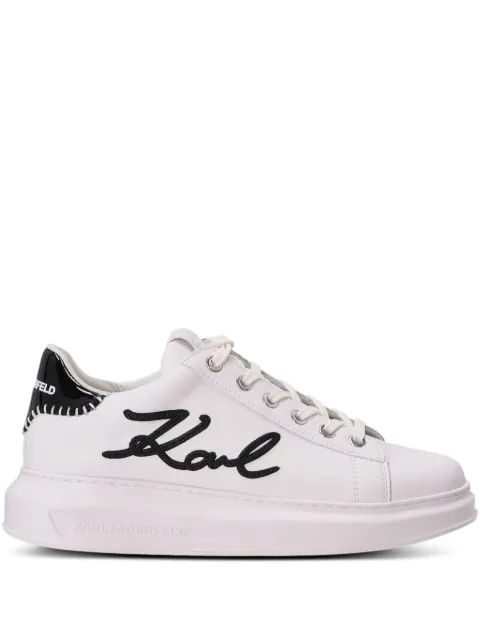 Karl Lagerfeld embroidered-logo sneakers White KL62572A011