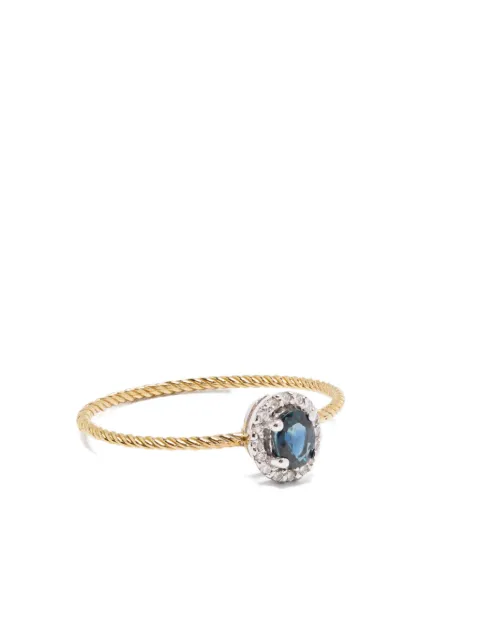 Wouters & Hendrix Gold 18kt yellow gold sapphire ring Gold RGD005YG